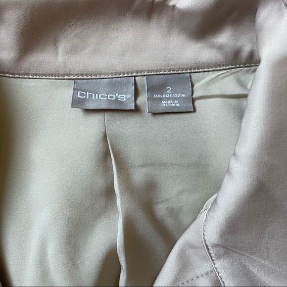 Chicos floral satin feel utility jacket - Picture 7 of 8